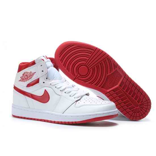 Air Jordan 1 Men Shoes White Red